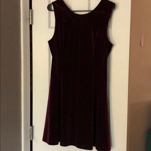 Burgundy/purple BCBGeneration *velvet* dress